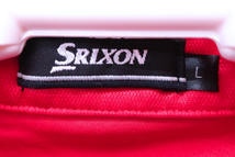 【感謝セール】【美品】SRIXON(スリクソン) ポロシャツ 赤 メンズ L ゴルフウェア 2206-0036 中古_画像3