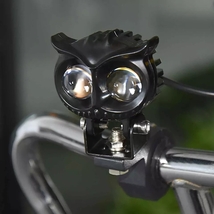 2個 LEDモトヘッドライトスポットライトフクロウ外部IP65 スイッチ*1 耐震ランプ 補助高い明るさ バイク車のヘッドライト ATVスクーター _画像6