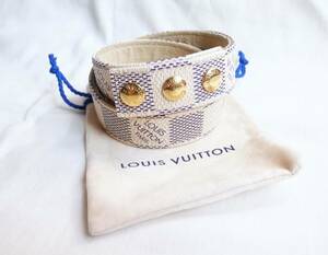 LOUIS VUITTON ルイヴィトン C'est Luxe by CELUX MARCH 2008 ダミエアズール ブレスレット チョーカー フランス製 袋付き