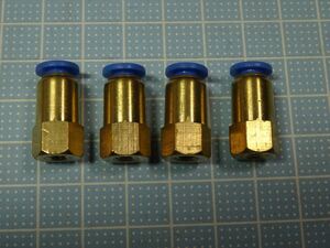 ★ チューブ継手 PCF4-M5（M5x0.8）４個セット 【送料120円～】