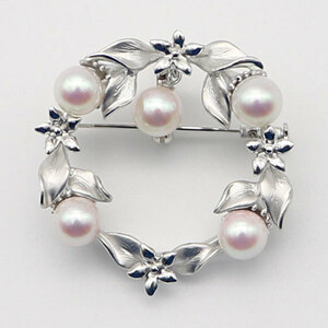  pearl pearl brooch ... pearl pearl brooch design silver 7.0mm-7.5mm 5pcs white pink color 13489