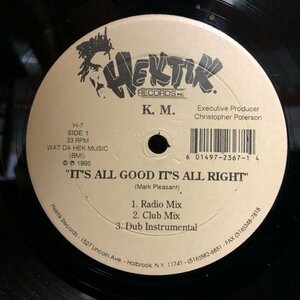 【 '95 米 orig 】12★K.M. - It's All Good It's All Right☆洗浄済み☆