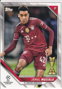 2021/22topps　UEFA CHAMPIONS LEAGUE　51　JAMAL MUSIALA　ジャマル・ムシアラ　FCバイエルン・ミュンヘン