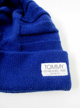 Q-2　トミーヒルフィガー　TOMMY　ニット帽＃FI　ブルー_画像2