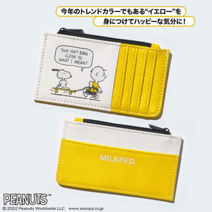  дополнение *mini Mini 2022 год 10 месяц номер *MILKFED. Special производства Snoopy & Charlie * Brown мульти- бумажник 