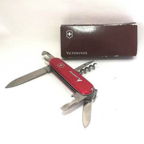 W11200 マルチツール VICTORINOX ビクトリノックス キャンプ用品 アウトドア 赤 スイス アーミーナイフ 栓抜き ナイフ 缶切り USEDの画像1