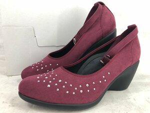 RegettaCanoeligeta canoe pumps suede Touch biju- wine red box have SIZE:L LU632022112101