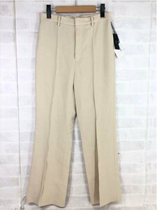 AURALEE オーラリー タグ付き TENSEWOOL DOUBLECLOTH PANTS ウール セミフレアパンツ A21AP05WP-DW16 アイボリー SIZE:1 MH632022110905