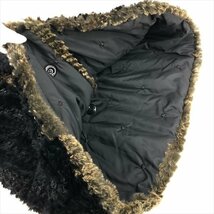 毛皮 ラビットファー シルク100％ 高品質 リバーシブル ジャケット SIZE: 11号 Lサイズ ブラック LU632022112202_画像7