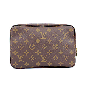 ルイヴィトン LOUIS VUITTON モノグラム ブラウン 茶 ポーチ トゥルーストワレット 23 M47524