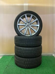 スタッドレス 社外アルミホイールセット18×7J+55 114.3-5H中古品4本