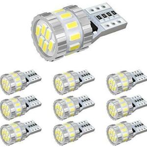 C159 T10 LED 車用 ホワイト 3014LEDチップ 18連 12V 2.5W 288lm 6000k 爆光 ポジションランプ ナンバー灯 ライセンスランプ ランプ10個入