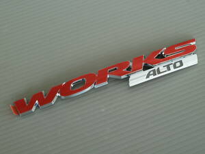  Alto Works HA36S Suzuki original WORKS ALTO rear emblem new goods 