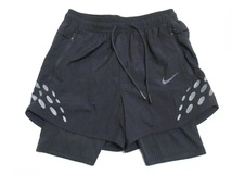 NIKE 3in1 ショートパンツ 黒 ブラック XL ナイキ ラン ディビジョン ピナクル タイツ ランニング エアロスイフト 3WAY DM4764-010_画像1