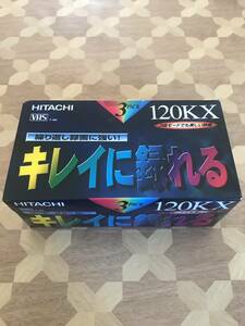 未開封品 Hitachi　日立　VHSテープ　3本セット　T120 KX-3P 2211m3