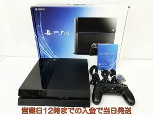 【1円】PS4 本体 セット 500GB ブラック SONY PlayStation4 CUH-1100A 動作確認済 箱 コントローラー DC09-905jy/G4
