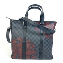 LOUIS VUITTON ルイヴィトン N41717 ダミエグラフィット クリストファー・ネメス タダオPM 2WAY ショルダーバッグ トートバッグ【中古】_画像2