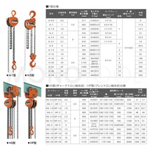 象印チェンブロック スーパー100 チェーンブロック H型 H-10 10t 標準揚程3.5m H-10035_画像3