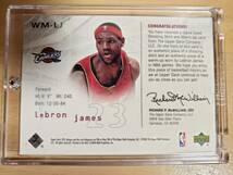 SP 2004 -05 UD SPX Winning Materials LEBRON JAMES Jersey / レブロン ジェームズ _画像5