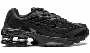 Supreme Nike Shox Ride 2 Fog-Flat Platinumシュプリーム ナイキ ショックス ライド 2 スニーカー 黒 28.0cm 靴 ブラック