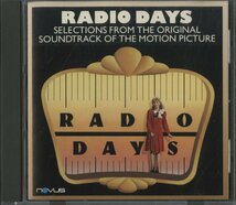 CD / V.A. / RADIO DAYS SELECTIONS FROM ORIGINAL SOUNDTRACK OF THE MOTION PICTURE / 輸入盤 3017-2-N_画像1