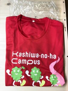 柏の葉キャンパスマラソン大会　2017 参加賞　記念品　景品　半袖　メッシュ　Tシャツ　Mサイズ　赤　レッド　ランニング　ランナー