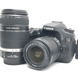 Canon EOS 70D Wレンズセット♪ Wifi付き♪スマホとつながる♪バリアングルモニター♪入門機に♪難しい設定不要♪