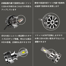 N-BOX JF1 JF2　N-WGN JH1 JH2 LEDヘッドライト 純正HIDをLED化 D2S D4S D4R 8600ルーメン NBOX NWGN LEDバルブ カスタム パーツ 2本組_画像3