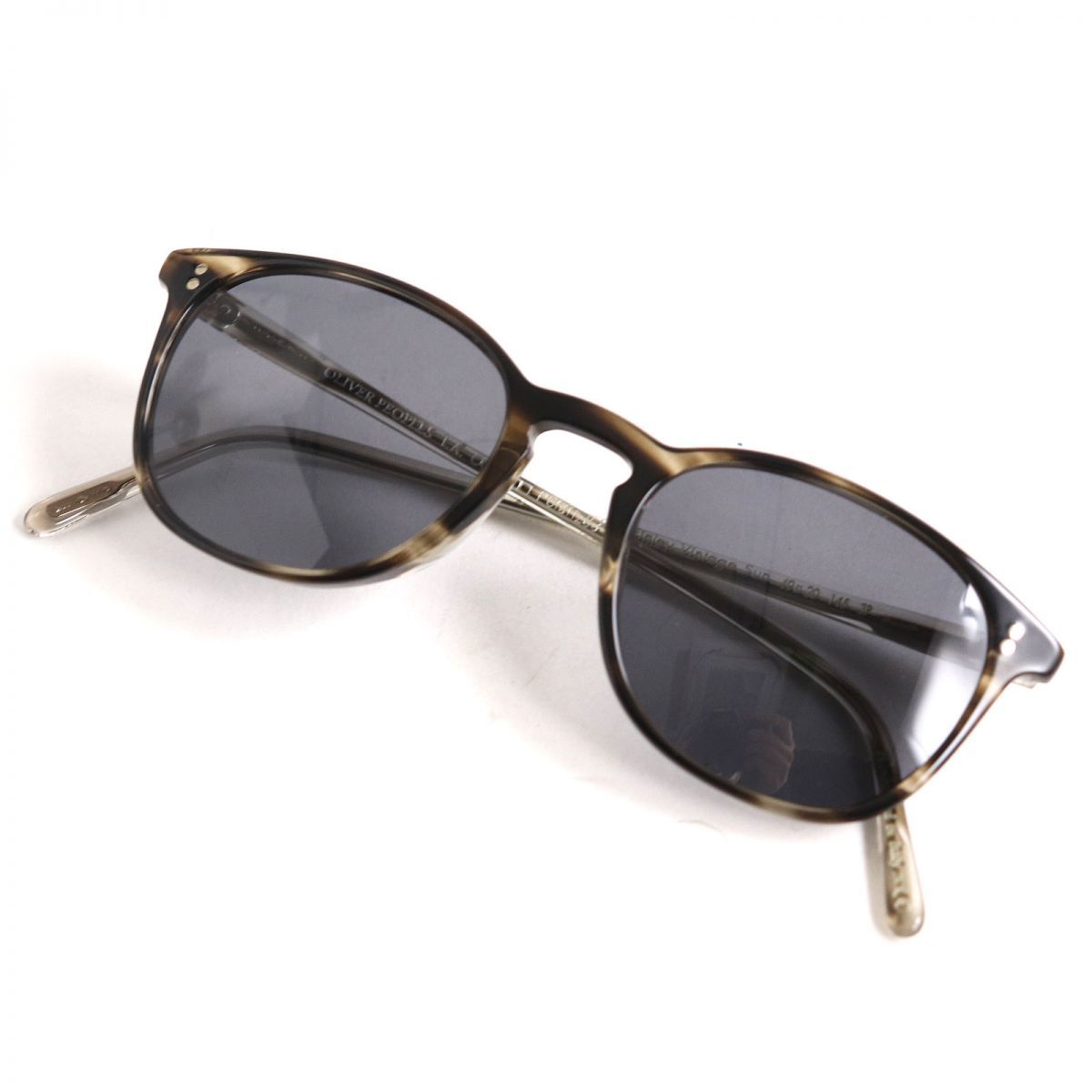 未使用 OLIVER PEOPLES ALLAND ヘキサゴンフレームサングラス