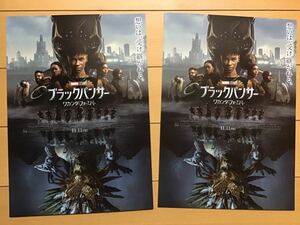 映画「ブラックパンサー　　ワカンダ・フォーエバー」　★B5チラシ　2枚　★新品・非売品