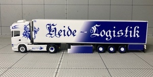 1/87 Herpa Scania R 2013 TL Refrigerated Semitrailer &#34;Heide Logistik&#34;