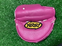 中古パター　レディース　Yes! C-GROOVE ビクトリア2　 スチール32インチ　ヘッドカバー付　　　Ｙ634_画像6