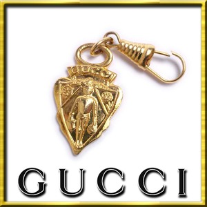 【美品】グッチ GUCCI オールドグッチ ヴィンテージ クレスト チャームペンダントトップ ゴールドアンティークap8032【一撃即決】