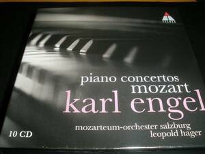 廃盤 10CD モーツァルト ピアノ協奏曲 全集 エンゲル ハーガー ロンド 2 3台 ザルツブルク Mozart Complete Piano Concertos Engel Hager