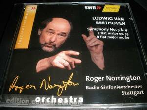 ノリントン ベートーヴェン 交響曲 3番 英雄 4番 シュトゥットガルト放送 Beethoven Symphonies Norrington