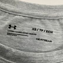新品■UNDER ARMOUR アンダーアーマー レディース heatgear 半袖シャツ XS トップス スポーツウェア グレー_画像6