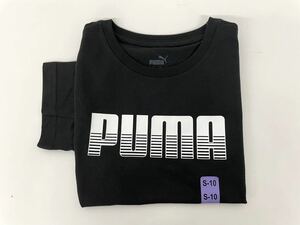 未使用■PUMA プーマ キッズ 男の子 半袖Tシャツ ロゴ S 9-10Y ブラック