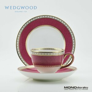 WEDGWOOD/ウェッジウッド　ユーランダーパウダールビー　カップ＆ソーサー・プレート　廃盤品　黒壺印　(6)