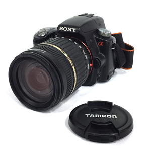 1円 SONY α55 SLT-A55V TAMRON AF 18-200mm F 3.5-6.3 MACRO デジタル一眼レフカメラ ボディ レンズ 動作確認済