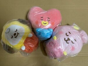 BT21 でっかいぬいぐるみ COOKY&CHIMMY&TATA