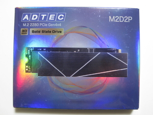 ☆★JUNK PC PARTS★☆ ADTEC M2D2P80-1TB PCIe Gen4x4 NVMe 3D NAND M.2 2280 SSD (使用時間1時間？) PS5対応 ☆-中古/即決有♪ ジャンク