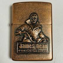 【美品】Zippo ジッポー James Dean ジェームス・ディーン ブロンズ 1992年_画像2