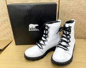  superior article SOREL LENNOX LACE boots 25.5cm white NL3954 box attaching re knock s race lady's shoes soreru Sapporo city hand . district 