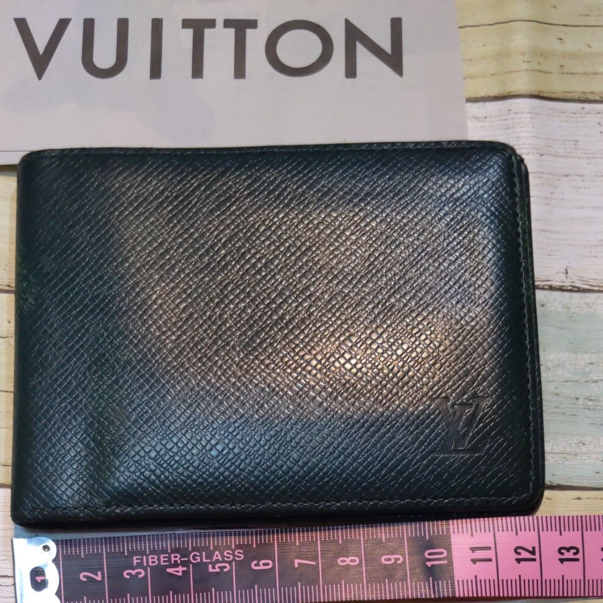 極美品ルイヴィトンタイガレザーヴァシンPMボレアル□M32640□ブリーフ