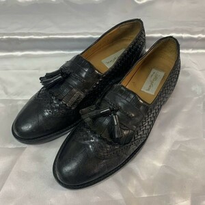 metsu Ran MEZLAN стеганый кисточка Loafer размер 11 B 27.0~28.5cm Испания производства чёрный ^3-19