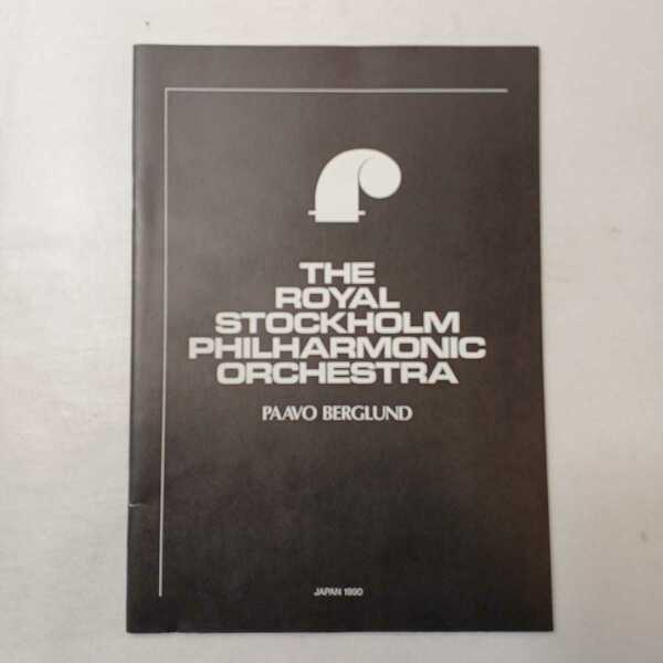 zaa-ma04♪スウェーデン王立ストックホルム・フィルハーモニー管弦楽団1990年日本公演パンフレット　