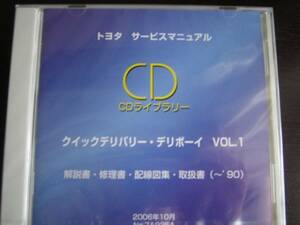 絶版品★クイックデリバリー・デリボーイ 新型車解説書・修理書・配線図集・取扱書（1982年－1990年）