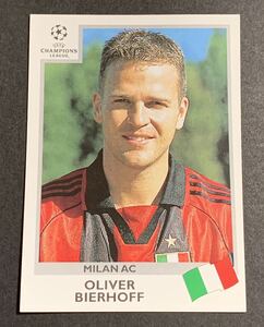 1999-00 Panini UEFA Champions League Sticker Oliver Bierhoff 303 Milan ビアホフ　ステッカー　チャンピオンズリーグ