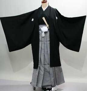 Haori Hakama Full Set с Crest 7 дней аренды для мужчин (аренда] R221116