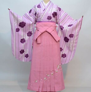  кимоно hakama комплект Junior для . исправление 135cm~143cm 100 цветок .. новый товар ( АО ) дешево рисовое поле магазин NO29589-02